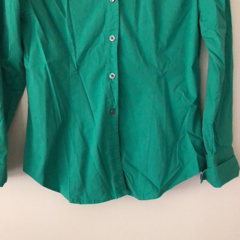 Express Design Studio Button Down Top - Mint - image 4